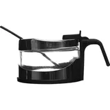 Сахарница стекло,сталь нерж.