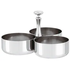 Buffet set for sauces and spices for 3 bowls “Elite”  stainless steel  D=85, H=95mm