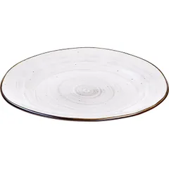 Тарелка «Пастораль» мелкая фарфор ,H=20,L=175,B=155мм серый, изображение 2