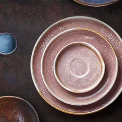 Блюдце «Пион» фарфор D=135/50,H=20мм розов., изображение 4