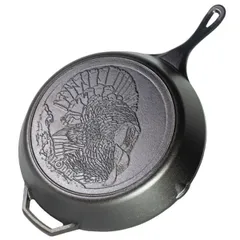 Frying pan cast iron D=33.7cm black