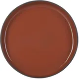 Тарелка «Карактэр» с высоким бортом керамика D=230,H=33мм коричнев.