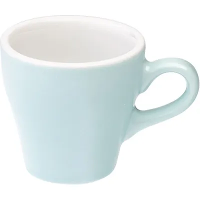 Чашка кофейная «Тулип» фарфор 80мл ,H=60,L=85,B=65мм голуб., Цвет: Голубой