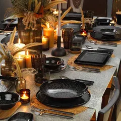 Тарелка «Нанокрем Блэк» мелкая фарфор D=32,H=3см черный, изображение 2