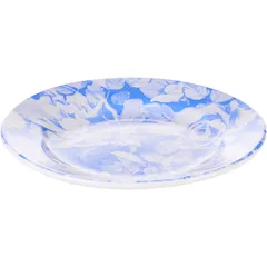 Тарелка мелкая керамика D=17см белый,голуб., изображение 2