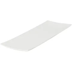 Блюдо сервировочное «Кассиопея» прямоугольное узкое фарфор ,L=30,5,B=11,5см белый