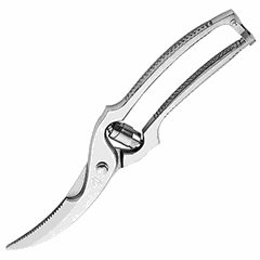 Poultry scissors  stainless steel  L=25.5 cm  metal.