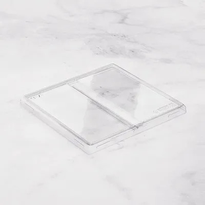 Крышка для бумажного контейнера OneClick 1200 мл 2 секции пластик ,L=19,B=20см прозр.