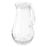 Кувшин «Крист» с крышкой стекло,пластик 1,5л ,H=23,5см прозр.