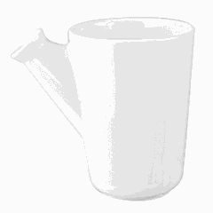 Milk jug “Maxim” porcelain 150ml D=68,H=90,L=100,B=100mm white