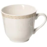 Чашка чайная «Антуанетт» фарфор 228мл D=9,H=6,L=12см белый,олив.