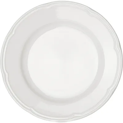 Тарелка «Увертюра» мелкая фарфор D=27см белый