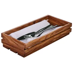 Подставка для набора для специй дуб ,H=5,L=25,B=12см коричнев., изображение 2