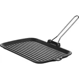 Grill pan  cast iron, stainless steel , L=23/40, B=35.5 cm  black
