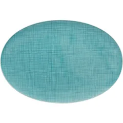 Блюдо овальное фарфор ,L=38см синий