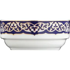 Salad bowl “Vostok Gold”  porcelain  100 ml  D=80, H=35mm  blue, gold