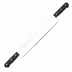 Knife for slicing cheese 2 handles  stainless steel, plastic , L=560/330, B=55mm  metal, black