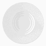 Блюдце «Жансан» фарфор D=158,H=17мм белый