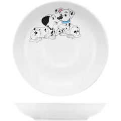 Saucer “Dalmatians”  porcelain  D=15cm  white