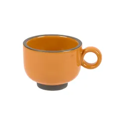 Чашка чайная «Блисс» фарфор 225мл D=85,H=65,L=115мм оранжев.