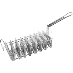 Корзина д/начос сталь нерж. ,H=20,L=57,B=16,5см