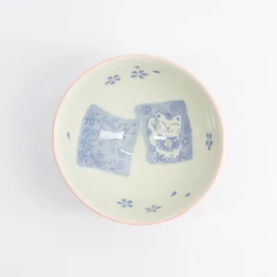 Салатник «Кэт Нэко» фарфор 300мл D=115,H=62мм розов., изображение 2