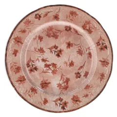 Тарелка десертная «В.Виена Флауэрс» фарфор D=28см красный