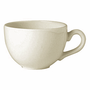 Чашка чайная «Айвори» фарфор 340мл D=100,H=70,L=128мм слон.кость