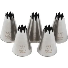 Pastry nozzle “Open star”[5 pcs] stainless steel D=35/14,H=55mm
