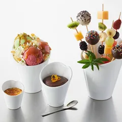 Салатник «Корнет» фарфор 120мл D=90,H=105мм белый, изображение 4