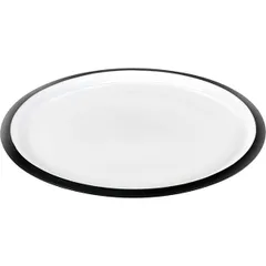 Тарелка «Ловатт» кост.фарф. D=25,H=2см белый,черный, изображение 2