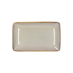 Блюдо «Джап Нью Браун» прямоугольное керамика ,L=21,B=13см бежев.