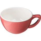 Чашка кофейная «Пур-Амор» фарфор 300мл D=110/60,H=65,L=140мм кораллов.,белый
