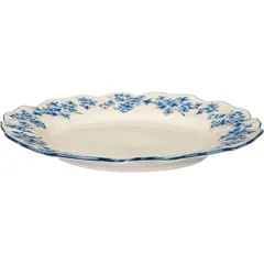 Тарелка «Фиори» фарфор D=27см слон.кость,синий, изображение 2