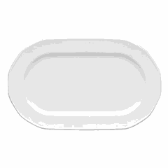 Блюдо «Меркури» овальное фарфор ,L=23см белый