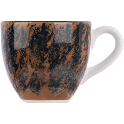 Чашка кофейная «Аида» для эспрессо с декором фарфор 80мл коричнев., Цвет: Коричневый, изображение 6