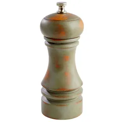 Pepper mill wood D=6,H=15cm green.