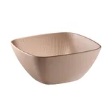 Салатник «Нэро» пластик 3,5л ,H=11,L=25,B=25см бежев.