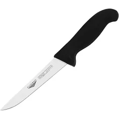 Нож для обвалки мяса сталь,пластик ,L=260/140,B=25мм черный,металлич.