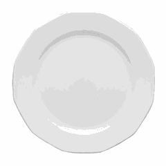 Plate "Mercury" small D=24cm white