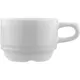 Чашка кофейная «Нептун» фарфор 80мл D=64мм белый