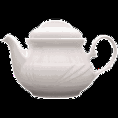 Kettle “Arcadia” with lid  porcelain 0.6l D=98,H=125,L=200,B=140mm white