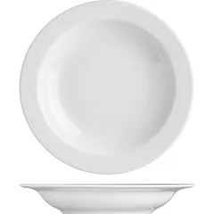 Deep plate “Prague”  porcelain  400 ml  D=220, H=38mm  white