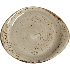 Plate “Craft Porcini” small  porcelain  D=255, H=20, L=255, B=205mm  beige.