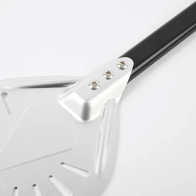 Лопата для пиццы поворотная перфорированная алюмин. D=18,L=58см металлич.,черный, изображение 3