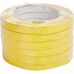 Adhesive tape roll for art. 4130801 [6 pcs]  polyvinyl cotton , L=10 000, B=1.2 cm  yellow.