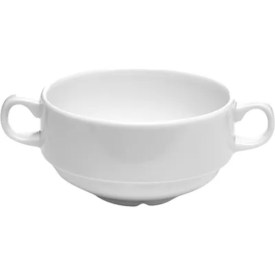 Чашка бульонная «Монако Вайт» фарфор 285мл D=10,H=4см белый