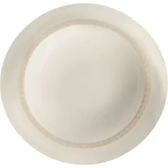 Deep plate “Antoinette”  porcelain  380 ml  D=24, H=4cm  white, olive.