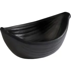 Salad bowl for compliment “Mini Leaf” plastic 60ml ,H=45,L=105,B=65mm black