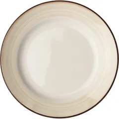 Тарелка «Чино» фарфор D=166,H=21мм белый,бежев.